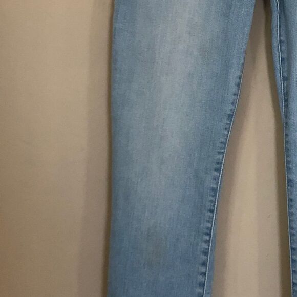 FRAME Le Skinny de Jeanne Mid Rise Light-wash Raw Hem Ankle Crop Skinny Jeans 26 - Picture 10 of 10